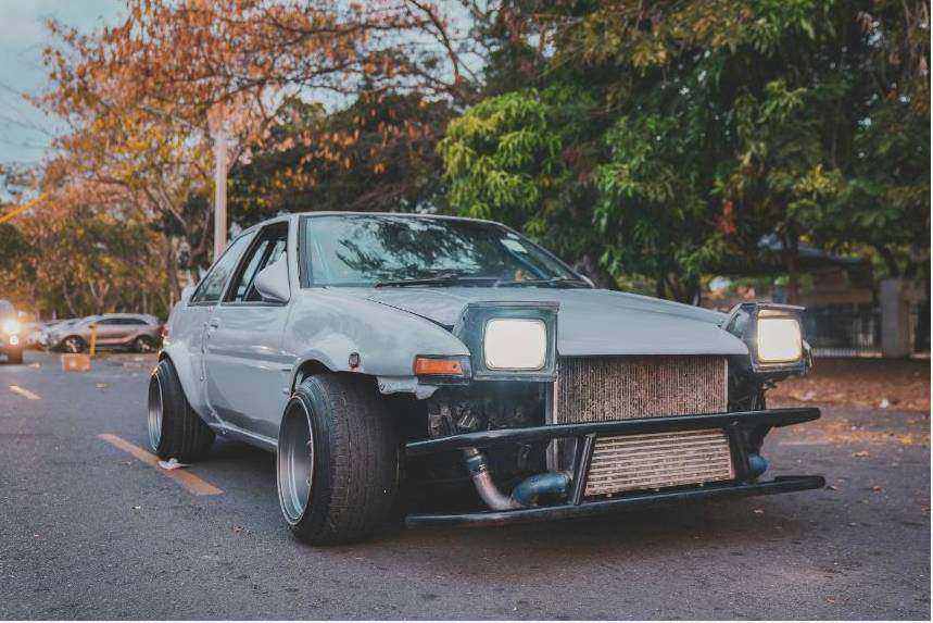 Before repair - sedan
